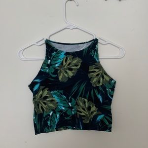 American Apparel Tropical Crop Top